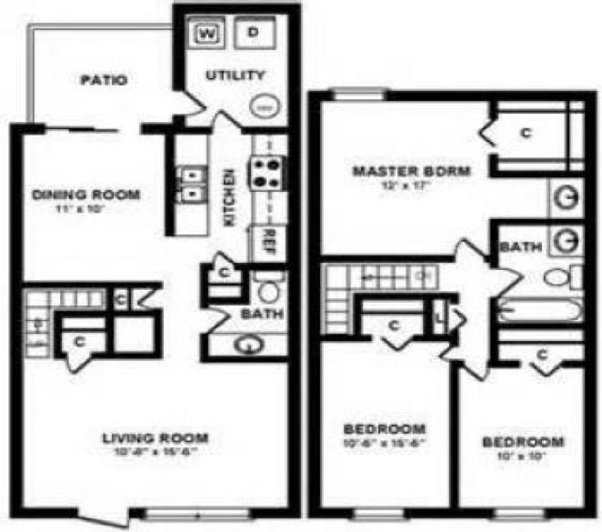 Beautiful and spacious 3 bedroom 2 baths unit with updated kitchen and eat-in dining room.